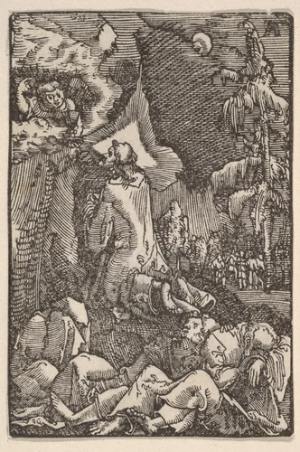 The Agony in the Garden, from "The Fall and Salvation of Mankind Through the Life and Passion of Christ" by Albrecht Altdorfer, print, 1508-1518