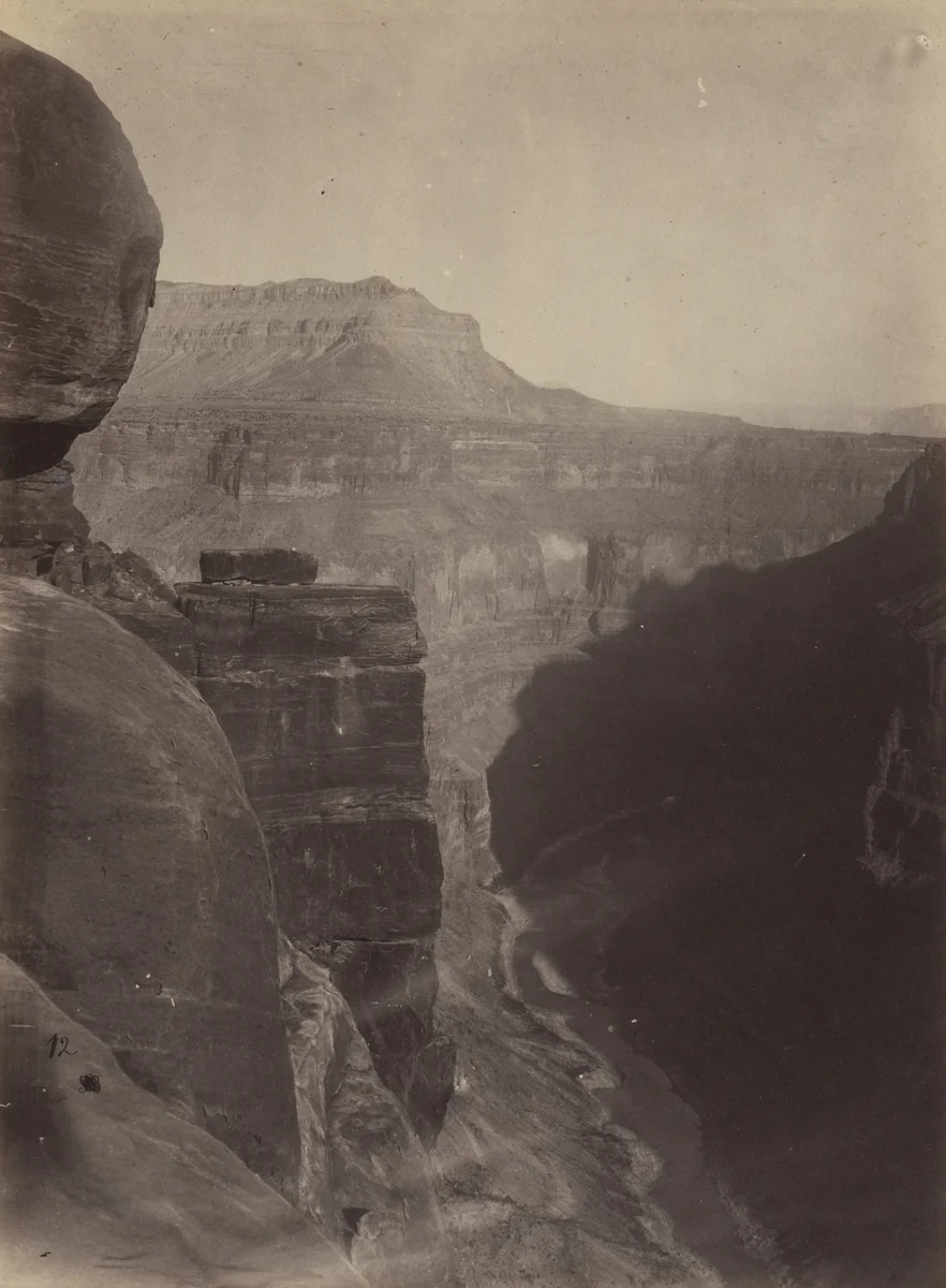 Grand Canyon of the Colorado River, Mouth of Kanab Wash, Looking East by Timothy O'Sullivan, William H. Bell, photograph, 1871