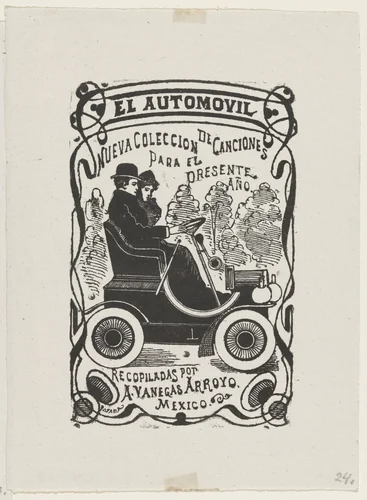 The Automobile (El Automovil) from 25 Prints of José Guadalupe Posada by José Guadalupe Posada, print, 1942