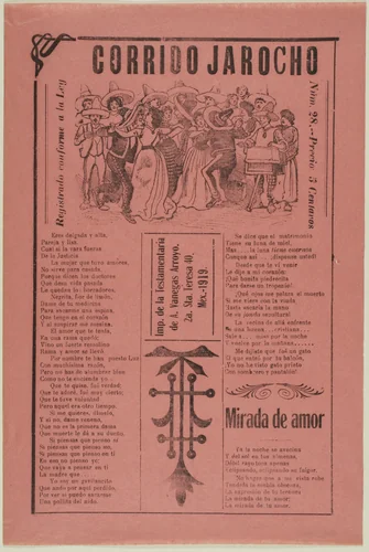 Jarocho Corridor by José Guadalupe Posada, print, 1871-1913