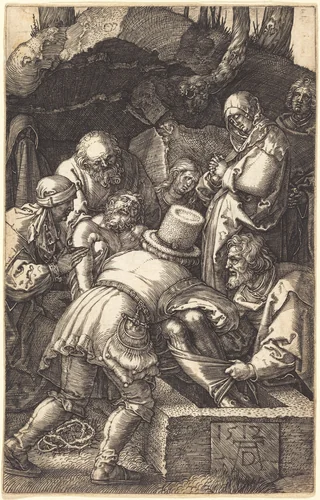 The Entombment by Albrecht Dürer, print, 1512
