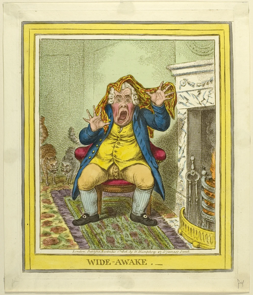 Wide Awake by James Gillray, print, 1806