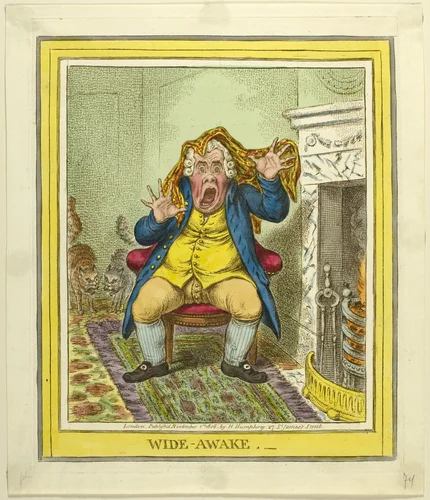 Wide Awake by James Gillray, print, 1806