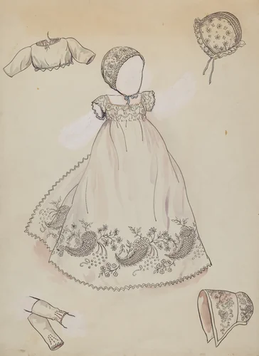 Baby Costume by Lillian Causey, index of american design, 1936