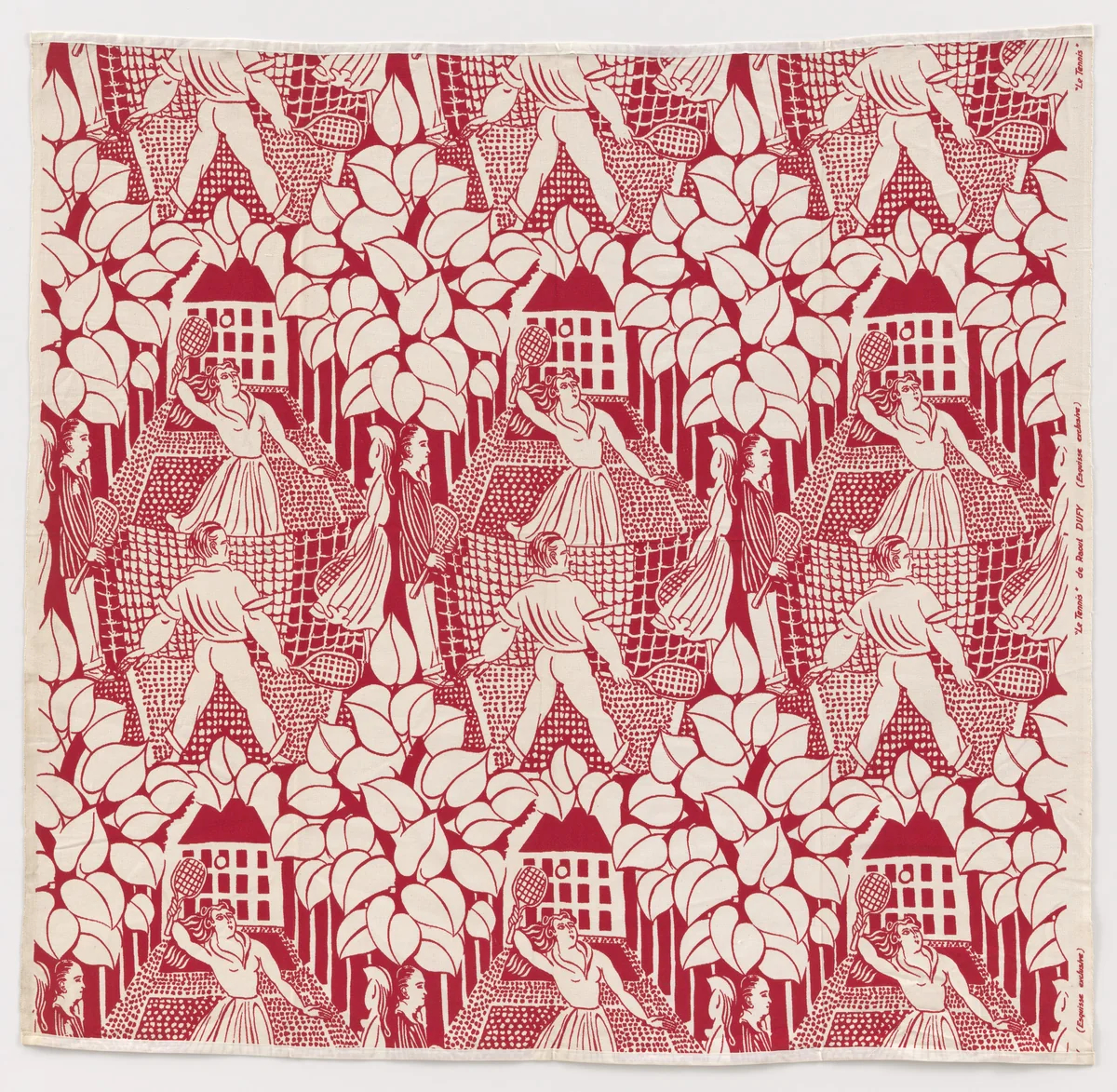 Le Tennis textile by Raoul Dufy, design, 1919
