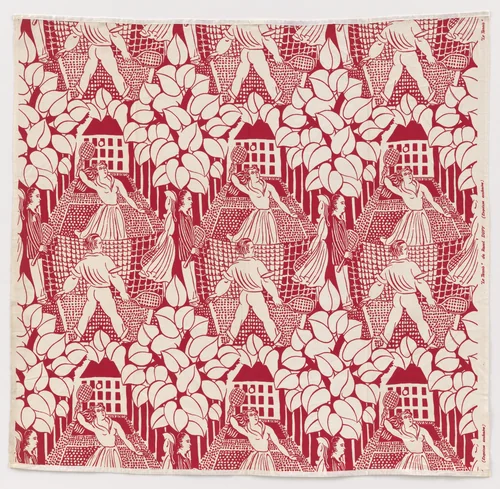 Le Tennis textile by Raoul Dufy, design, 1919