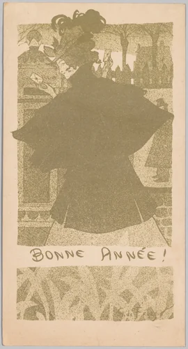 New Year’s Card (Bonne Annee!) by Georges de Feure, print, 1912