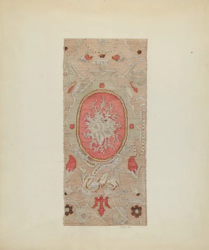 Brussels Carpet by Charlotte Winter, index of american design, 1937