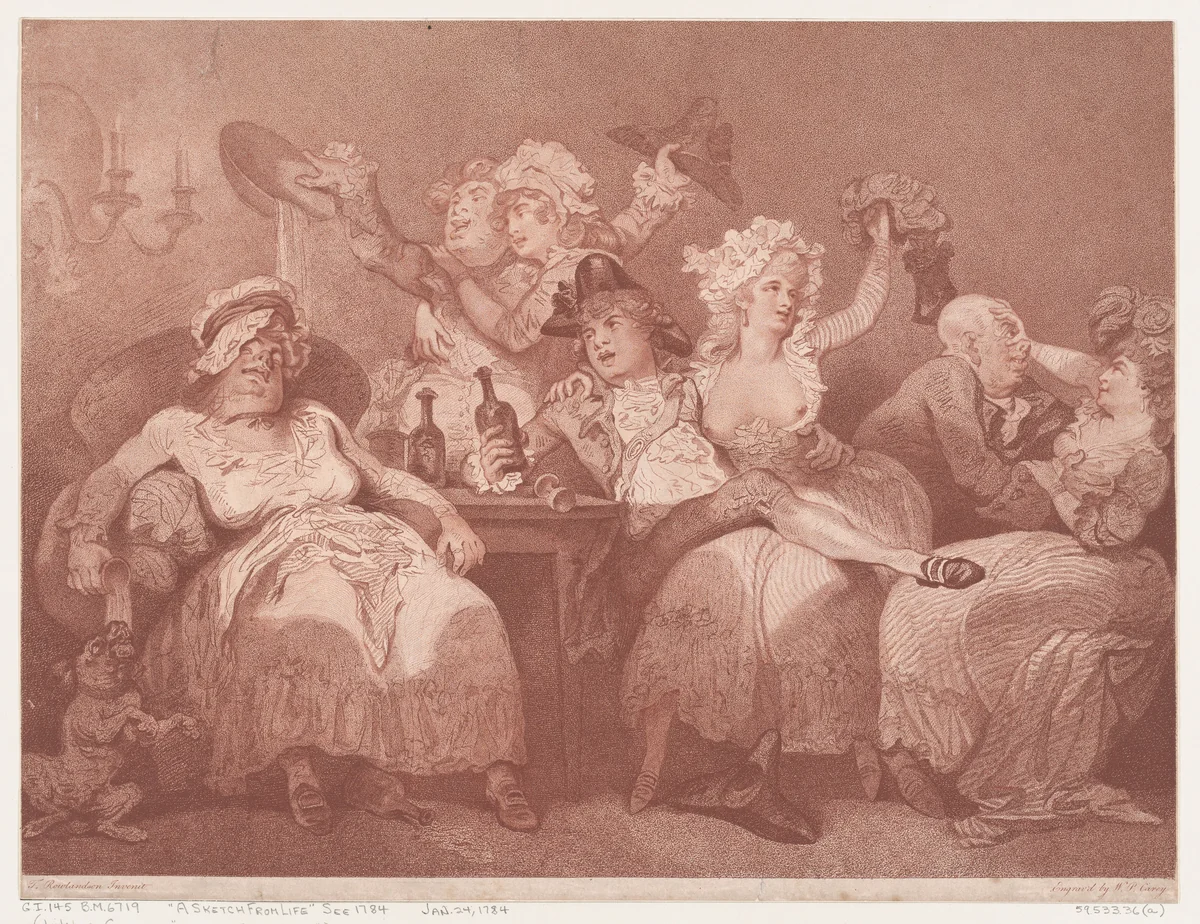 A Sketch from Nature by William Paulet Carey, print, 1784