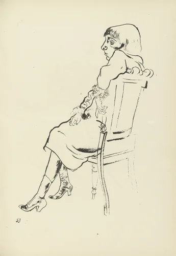 Studie (plate, folio 66) from Ecce Homo by George Grosz, illustrated book, 1922