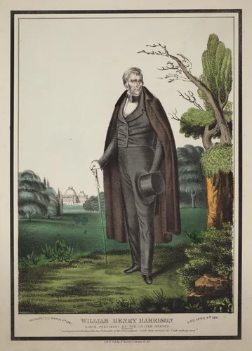 William Henry Harrison: Ninth President of the United States by Nathaniel Currier, print, 1813-1888
