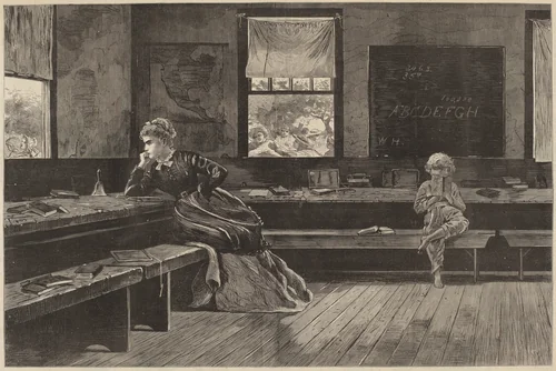 The Noon Recess by Winslow Homer, print, 1873