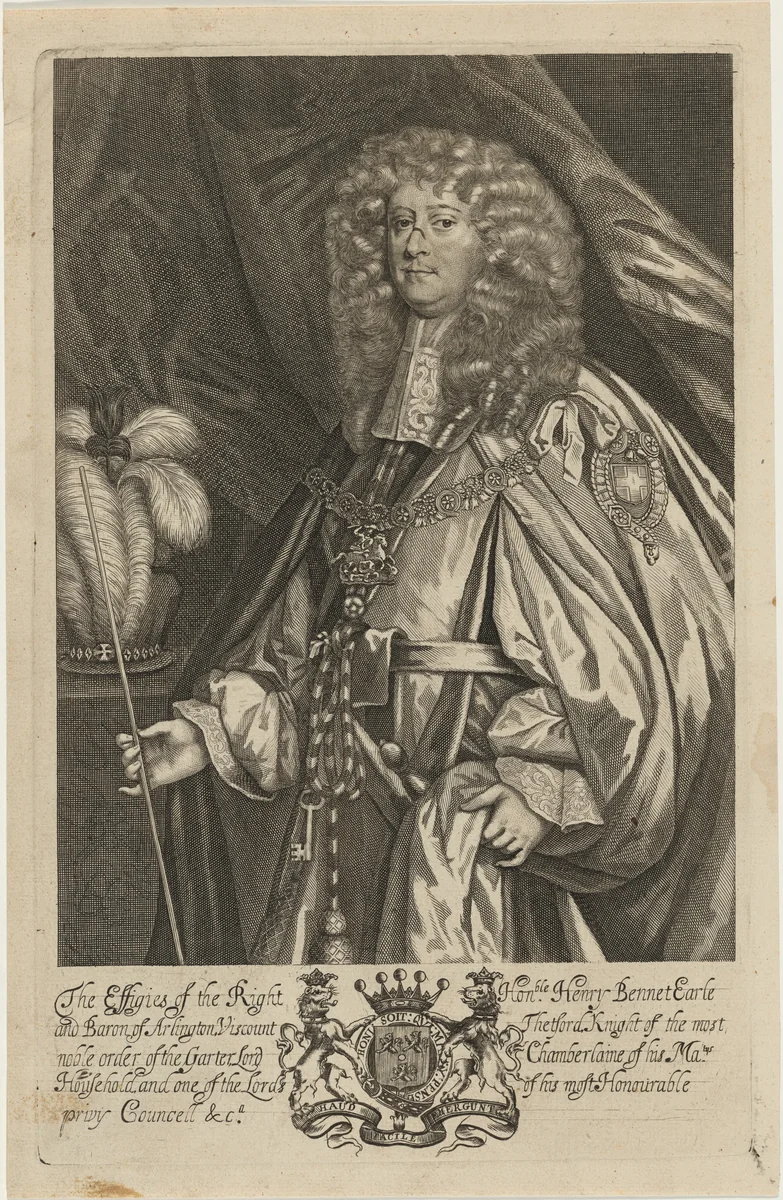 Henry Bennett, Earl of Arlington by Unknown 19th Century, print, 1679