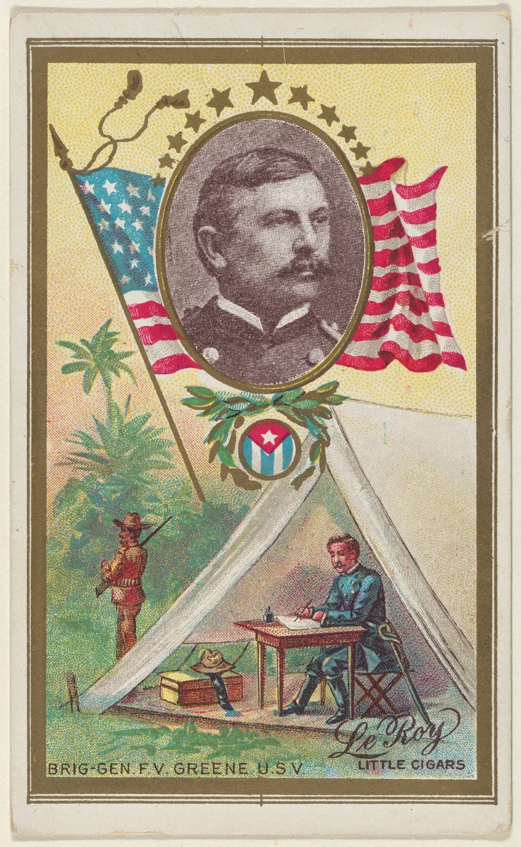 Brigadier General Francis V. Greene, U.S. Volunteers, from the "Generals" series (T63), issued by LeRoy Little Cigars by LeRoy Little Cigars, print, 1898-1901