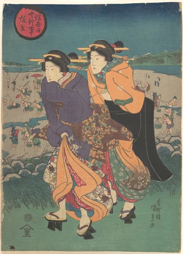 Annual event - the third month (Ukiyo nenjū gyōji: Yayoi) by Utagawa Kunisada (歌川国貞), print, 1834-1866