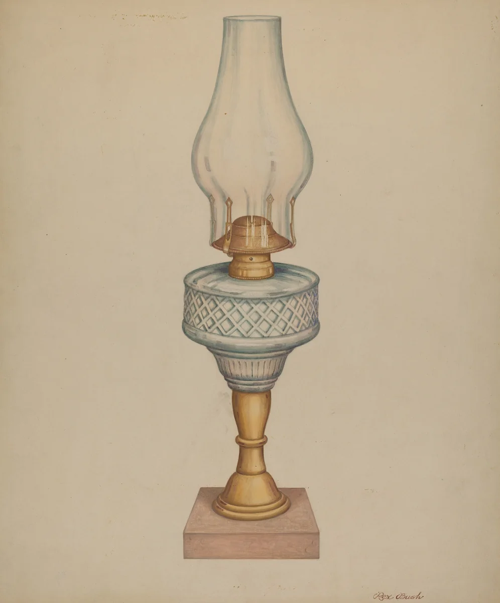 Lamp by Rex F. Bush, index of american design, 1938