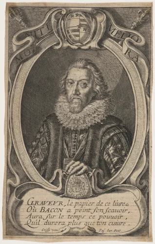 Sir Francis Bacon by Crispijn van de Passe II, print, 1597-1670