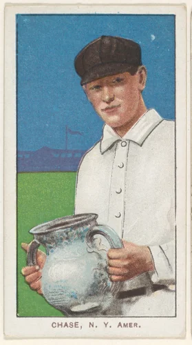 Chase, New York, American League, from the White Border series (T206) for the American Tobacco Company by American Tobacco Company, print, 1909-1911