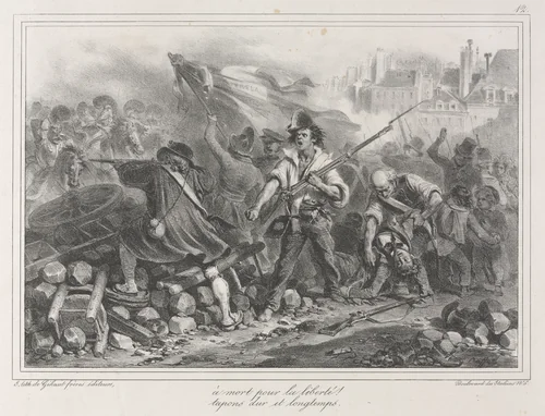 Album of 1831: Freedom or death! by Auguste Raffet, print, 1831