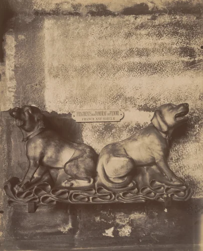 Cluny. Fragment d'un tombeau XVIème siècle by Eugène Atget, photograph, 1911