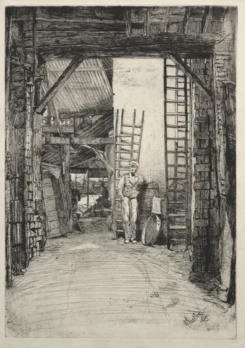 The Lime-burner by James McNeill Whistler, print, 1859