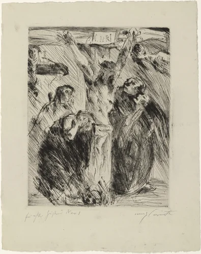Crucifixion (After the altarpiece at Tölz) [Kreuzigung (nach dem Altarbild in Tölz)] for the portfolio Compositions (Kompositionen) by Lovis Corinth, print, 1921
