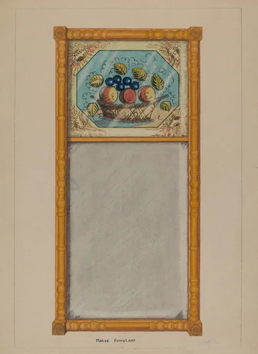 Mirror by Marie Famularo, index of american design, 1937
