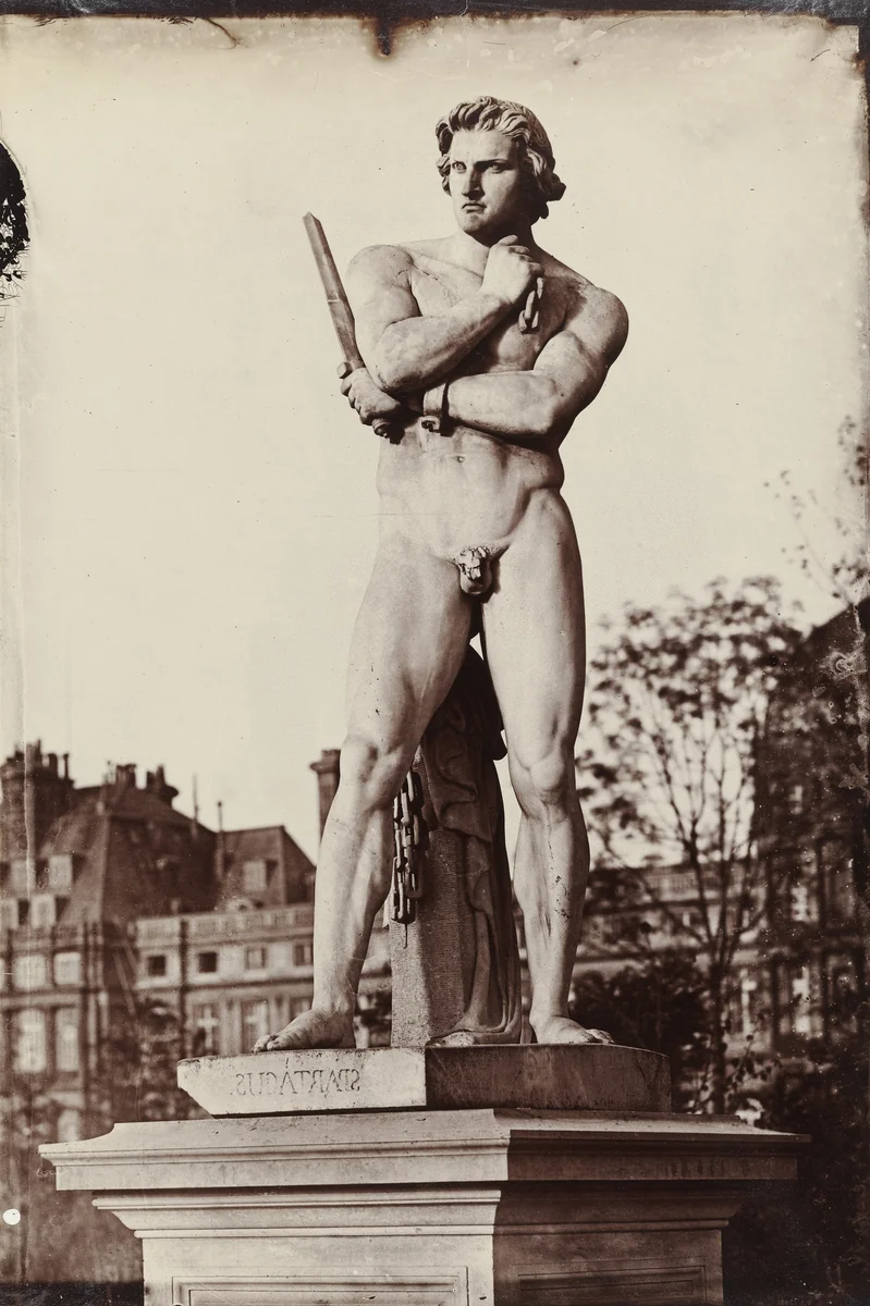 Spartacus, Tuileries Gardens, Paris by Charles Nègre, photograph, 1859
