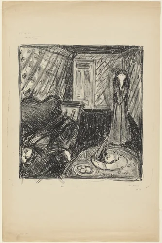 Murder (Mord) by Edvard Munch, print, 1928