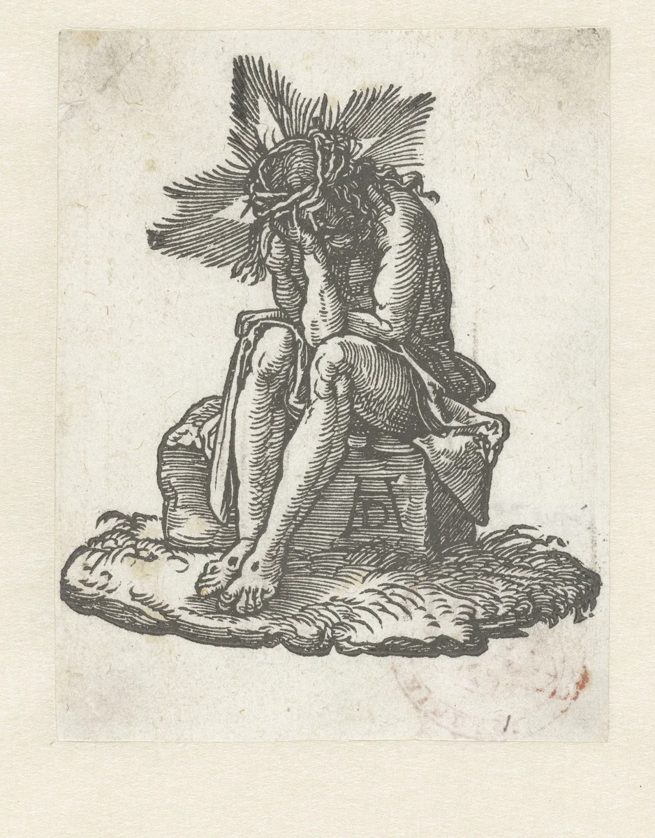 Christus als Man van Smarten by anonymous, print, 1509-1513