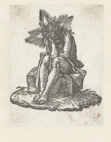 Christus als Man van Smarten by anonymous, print, 1509-1513