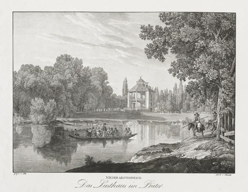 Nieder-oesterreich, Das Lusthaus im Prater by Jakob Alt, print