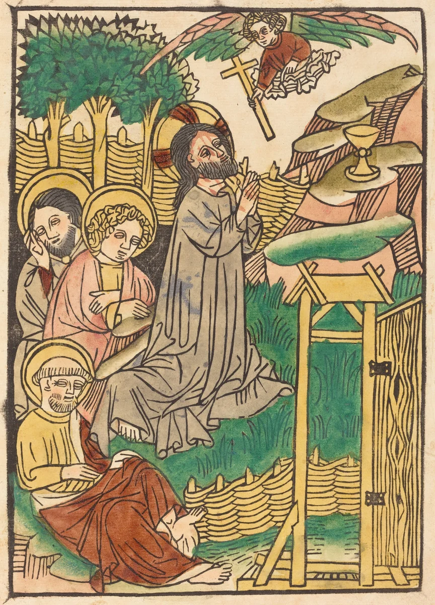 Christ on the Mount of Olives by German 15th Century, print, 1450-1460
