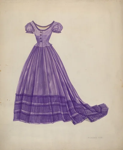 Dress by Florence Earl, index of american design, 1935-1942