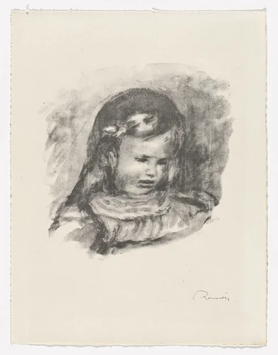 Claude Renoir, Looking Down (La Tête baissée) from Twelve Original Lithographs by Pierre-Auguste Renoir (Douze lithographies originales de Pierre-Auguste Renoir) by Pierre-Auguste Renoir, print, 1904
