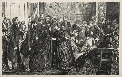 A Kettledrum in Mayfair by George Du Maurier, print, 1862