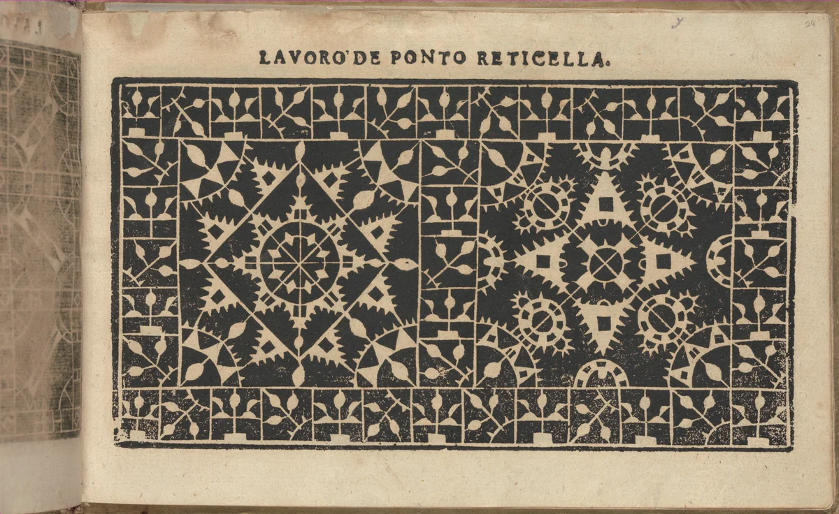 Studio delle virtuose Dame, page 29 (recto) by Isabella Catanea Parasole, book, 1597