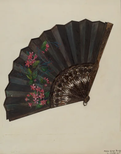 Fan by Ann Gene Buckley, index of american design, 1937