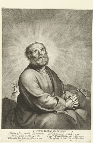 Heilige Petrus by Pieter Fransz de Grebber, print, 1610-1655