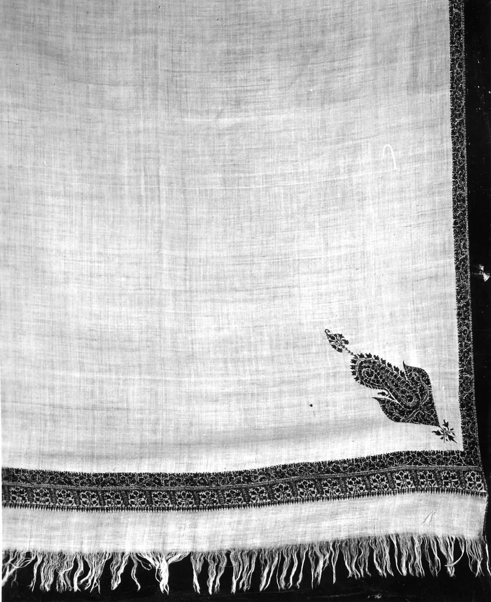 Shawl by India, textile, 1801-1835