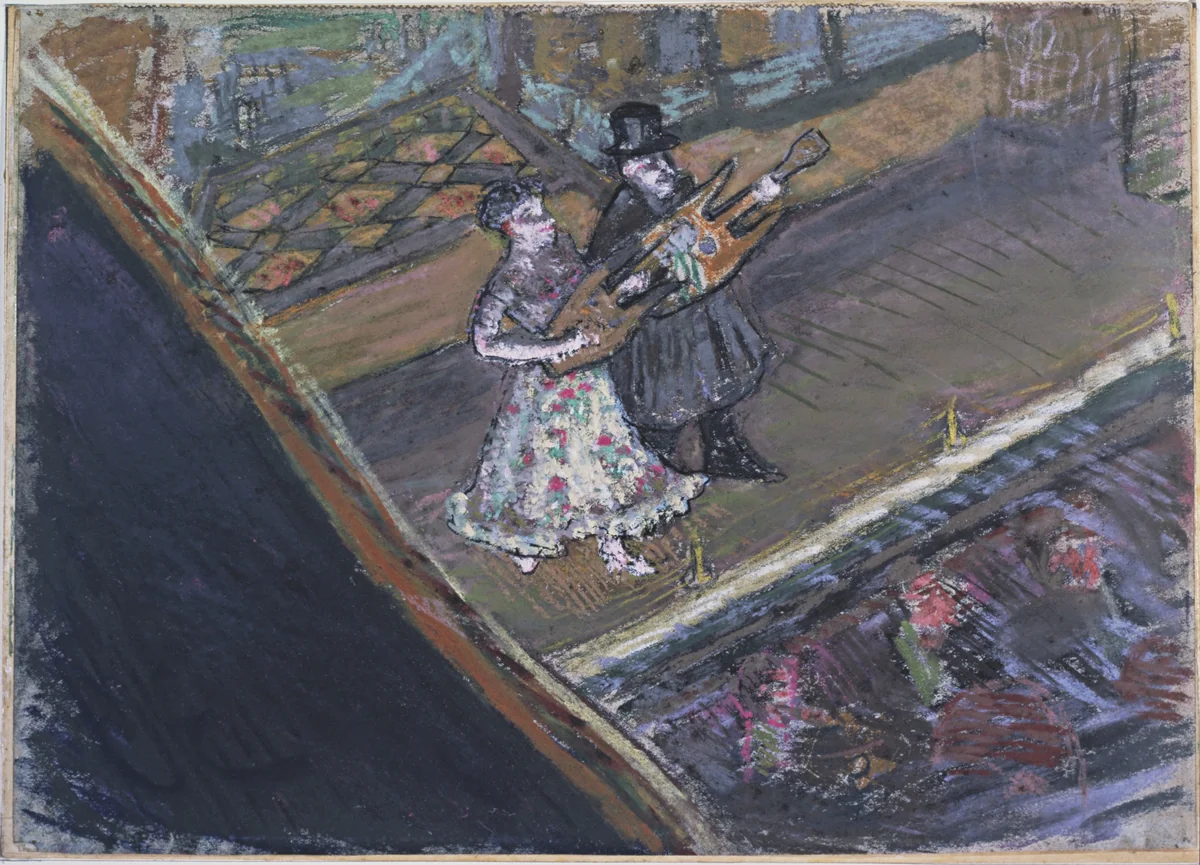 Study for the painting Inez and Taki by Spencer Frederick Gore, drawing, 1910