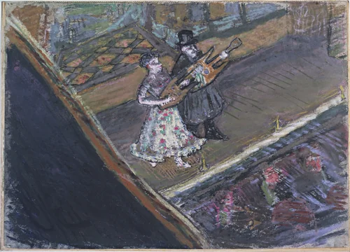 Study for the painting Inez and Taki by Spencer Frederick Gore, drawing, 1910