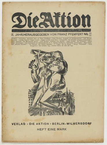 Die Aktion, vol. 9, no. 26/27 by Conrad Felixmüller, periodical, 1919