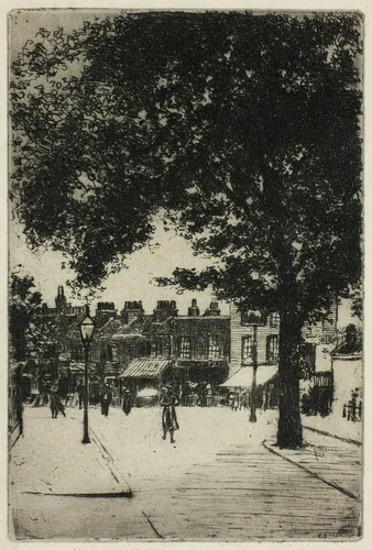The Sign of White Horse, Parson's Green by Theodore Roussel, print, 1906