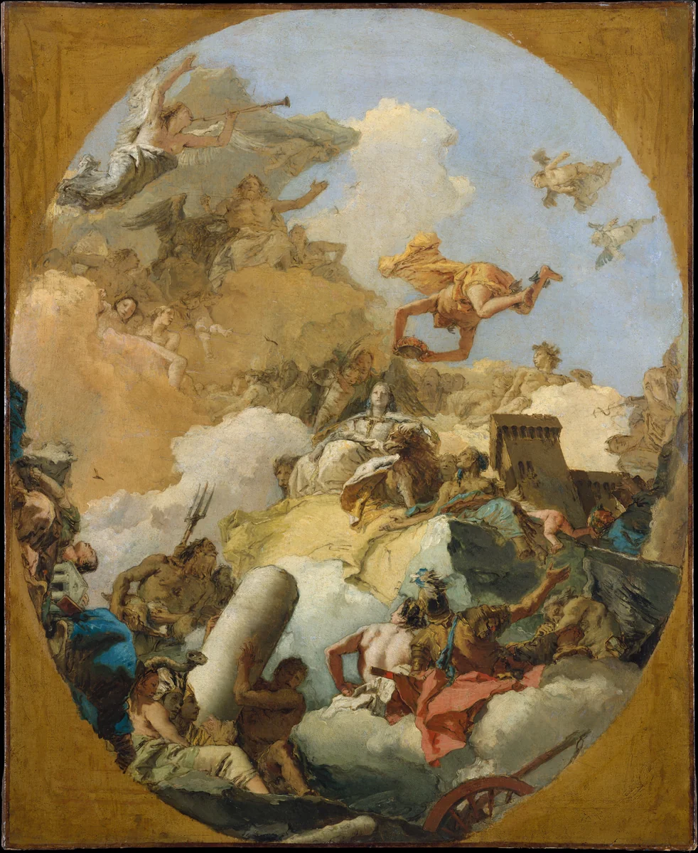 The Apotheosis of the Spanish Monarchy by Giovanni Battista Tiepolo, painting, 1760-1769