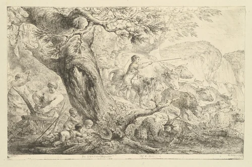 Das glückliche Weltalter (The Happy New Age) by Bernhard Rode, print, 1778