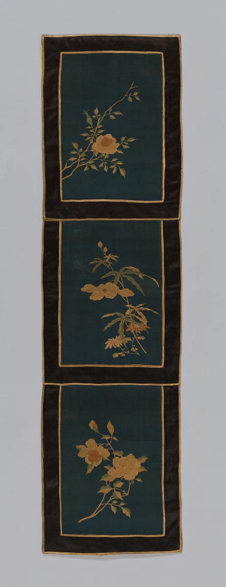 Panel (Furnishing Fabric) by China, textile, 1875-1900