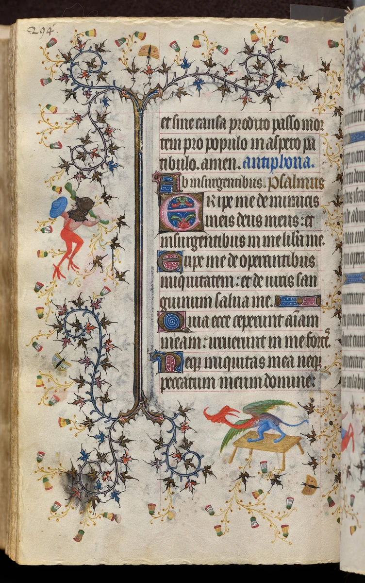 Hours of Charles the Noble, King of Navarre (1361-1425): fol. 147v. Text by Master of the Brussels Initials and Associates, book, 1400-1410