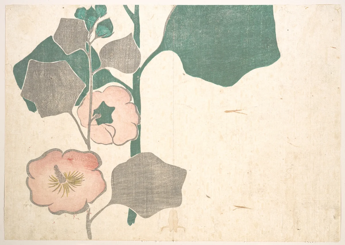 Design of Flowers by Ogata Kōrin, print, 1658-1716
