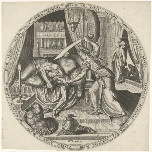 Judt en Holofernes by Unknown, print, 1569